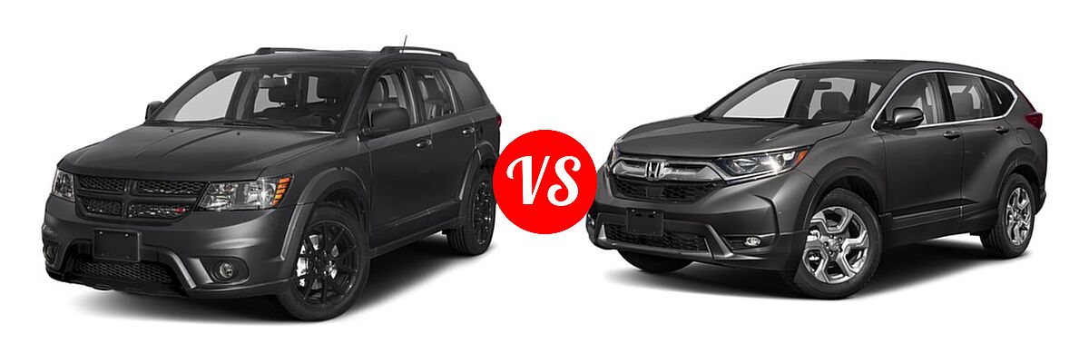 2019 Dodge Journey SUV GT vs. 2019 Honda CR-V SUV EX - Front Left Comparison