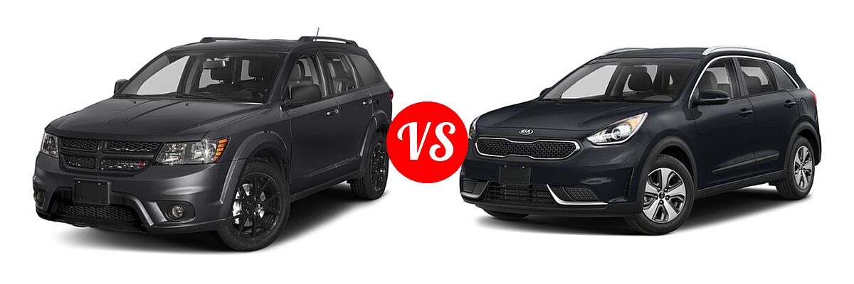 2019 Dodge Journey SUV GT vs. 2019 Kia Niro SUV FE / LX - Front Left Comparison
