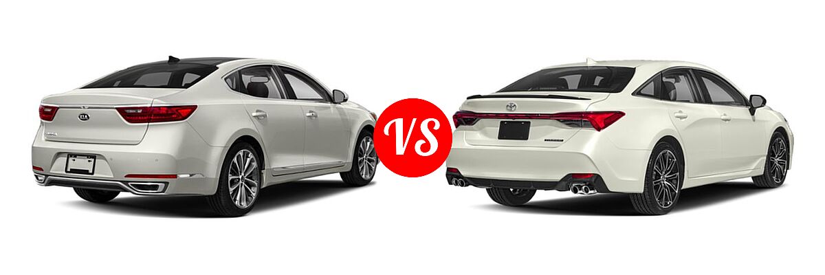 2019 Kia Cadenza Sedan Technology vs. 2019 Toyota Avalon Sedan Touring - Rear Right Comparison