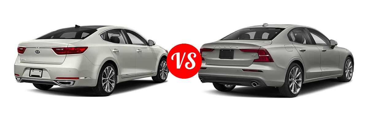 2019 Kia Cadenza Sedan Technology vs. 2019 Volvo S60 Sedan Inscription / Momentum / R-Design - Rear Right Comparison