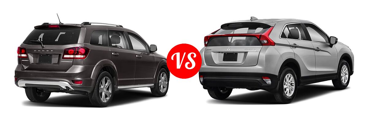 2019 Dodge Journey SUV Crossroad / SE vs. 2019 Mitsubishi Eclipse Cross SUV ES / LE / SE / SEL - Rear Right Comparison