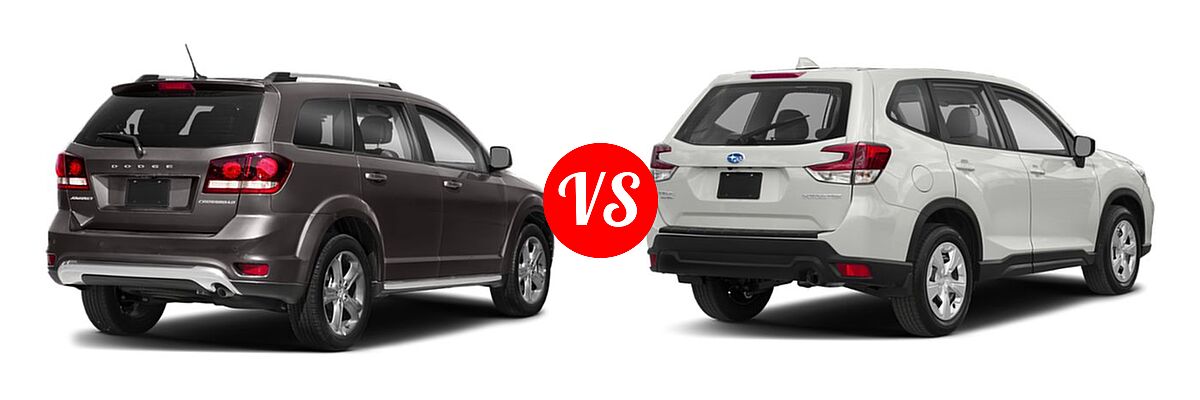 2019 Dodge Journey SUV Crossroad / SE vs. 2019 Subaru Forester SUV 2.5i / Limited / Premium / Sport / Touring - Rear Right Comparison