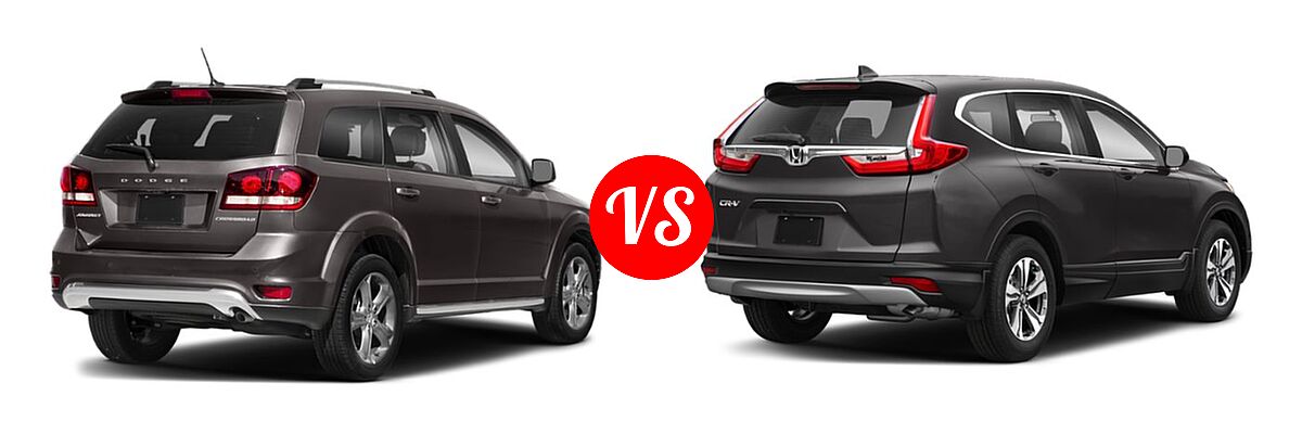 2019 Dodge Journey SUV Crossroad / SE vs. 2019 Honda CR-V SUV LX - Rear Right Comparison