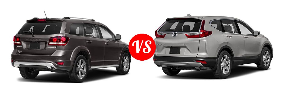 2019 Dodge Journey SUV Crossroad / SE vs. 2019 Honda CR-V SUV EX-L - Rear Right Comparison