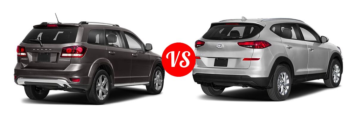 2019 Dodge Journey SUV Crossroad / SE vs. 2019 Hyundai Tucson SUV SE / Value - Rear Right Comparison