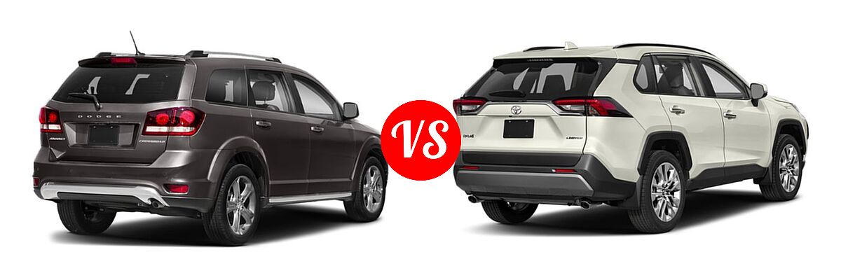 2019 Dodge Journey SUV Crossroad / SE vs. 2019 Toyota RAV4 SUV Limited - Rear Right Comparison
