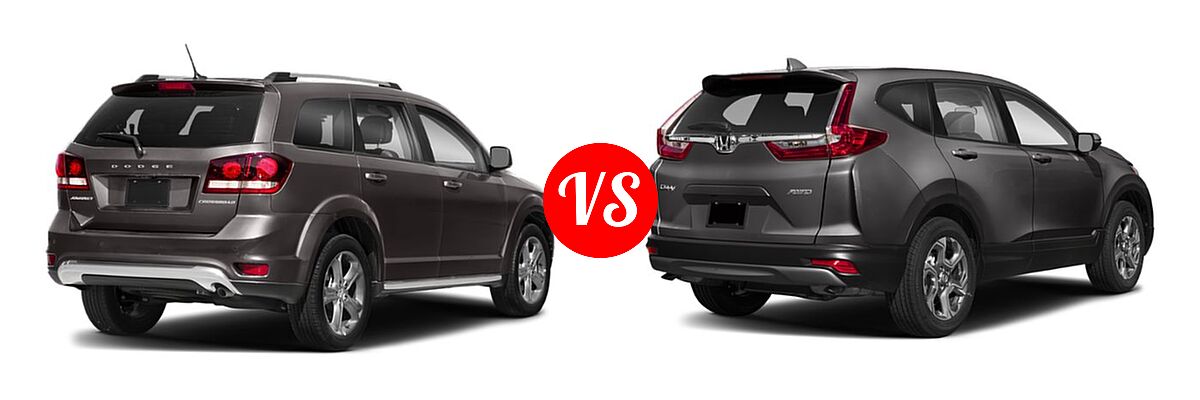 2019 Dodge Journey SUV Crossroad / SE vs. 2019 Honda CR-V SUV EX - Rear Right Comparison