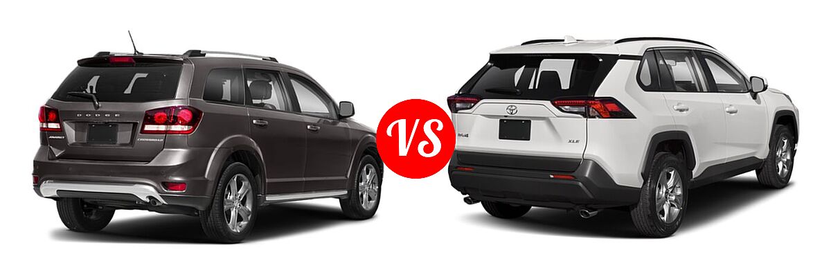 2019 Dodge Journey SUV Crossroad / SE vs. 2019 Toyota RAV4 SUV XLE / XLE Premium - Rear Right Comparison