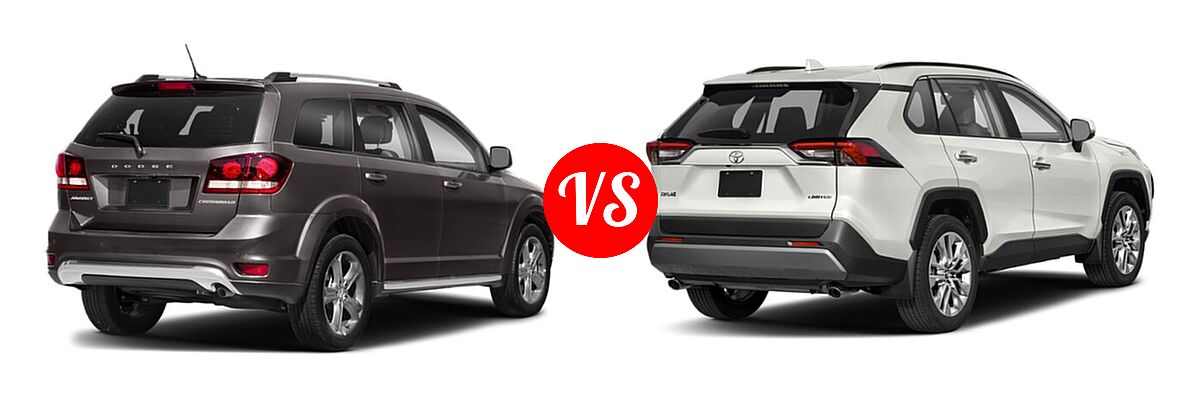 2019 Dodge Journey SUV Crossroad / SE vs. 2019 Toyota RAV4 SUV Limited - Rear Right Comparison