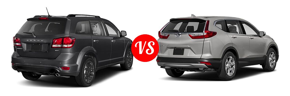 2019 Dodge Journey SUV GT vs. 2019 Honda CR-V SUV EX-L - Rear Right Comparison