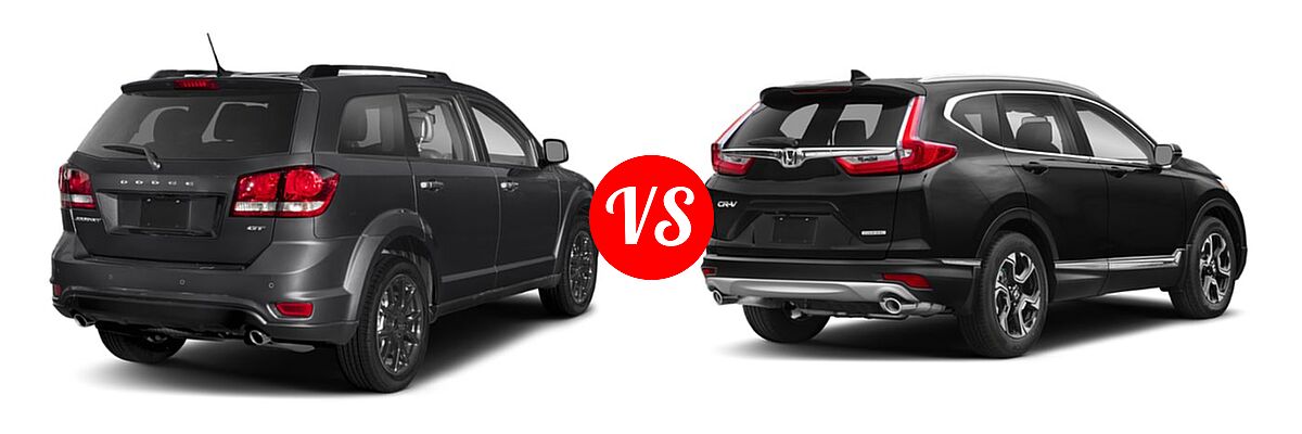 2019 Dodge Journey SUV GT vs. 2019 Honda CR-V SUV Touring - Rear Right Comparison