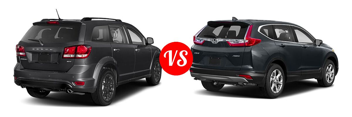 2019 Dodge Journey SUV GT vs. 2019 Honda CR-V SUV EX-L - Rear Right Comparison