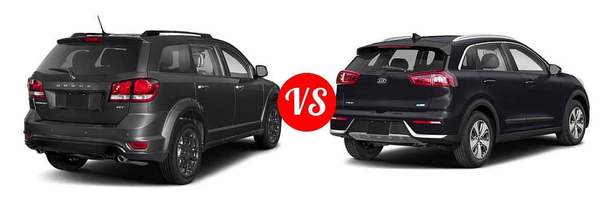 2019 Dodge Journey SUV GT vs. 2019 Kia Niro SUV FE / LX - Rear Right Comparison