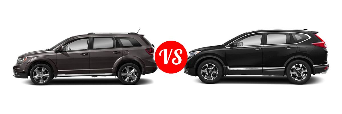 2019 Dodge Journey SUV Crossroad / SE vs. 2019 Honda CR-V SUV Touring - Side Comparison