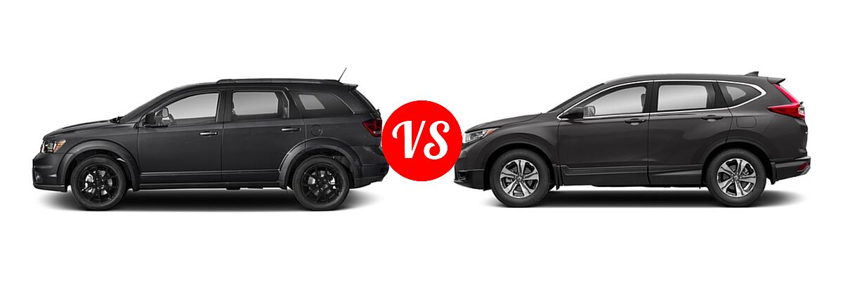 2019 Dodge Journey SUV GT vs. 2019 Honda CR-V SUV LX - Side Comparison