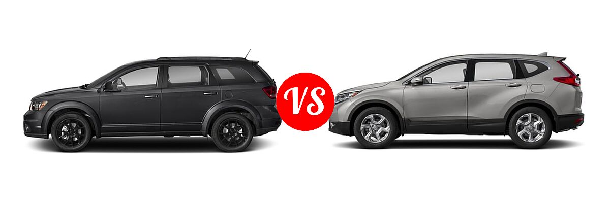2019 Dodge Journey SUV GT vs. 2019 Honda CR-V SUV EX-L - Side Comparison