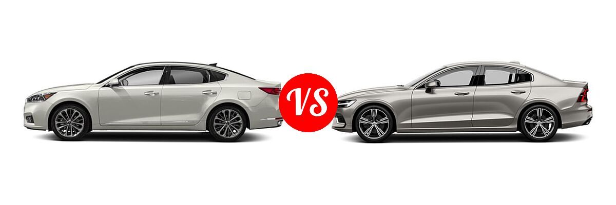 2019 Kia Cadenza Sedan Technology vs. 2019 Volvo S60 Sedan Inscription / Momentum / R-Design - Side Comparison