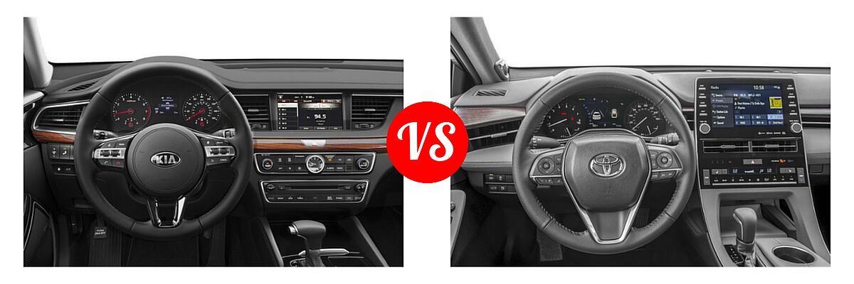 2019 Kia Cadenza Sedan Premium vs. 2019 Toyota Avalon Sedan Limited / XLE - Dashboard Comparison