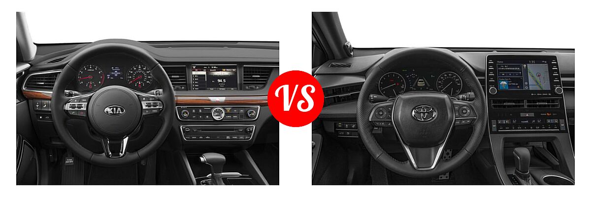 2019 Kia Cadenza Sedan Premium vs. 2019 Toyota Avalon Sedan Touring - Dashboard Comparison