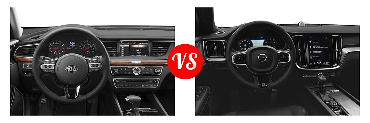 2019 Kia Cadenza Sedan Premium vs. 2019 Volvo S60 Sedan Inscription / Momentum / R-Design - Dashboard Comparison