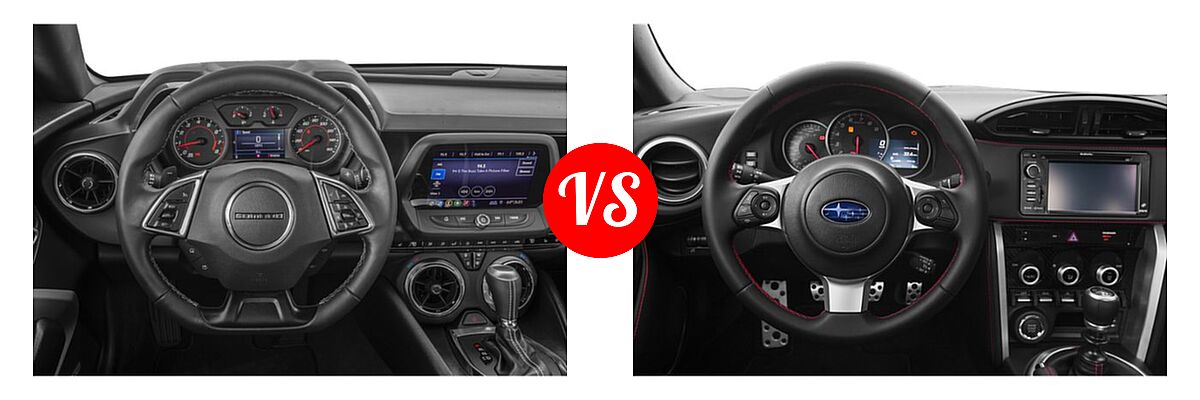 2019 Chevrolet Camaro Coupe LS / LT / SS vs. 2019 Subaru BRZ Coupe Limited / Premium / Series.Gray - Dashboard Comparison