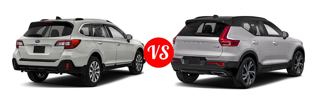 2019 Subaru Outback SUV Touring vs. 2019 Volvo XC40 SUV R-Design - Rear Right Comparison