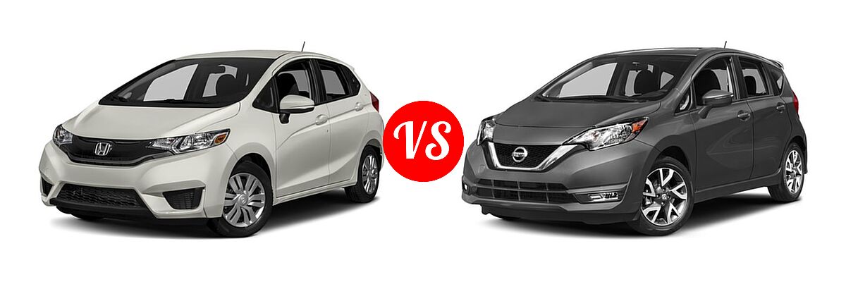 2017 Honda Fit Hatchback LX vs. 2017 Nissan Versa Note Hatchback SR - Front Left Comparison