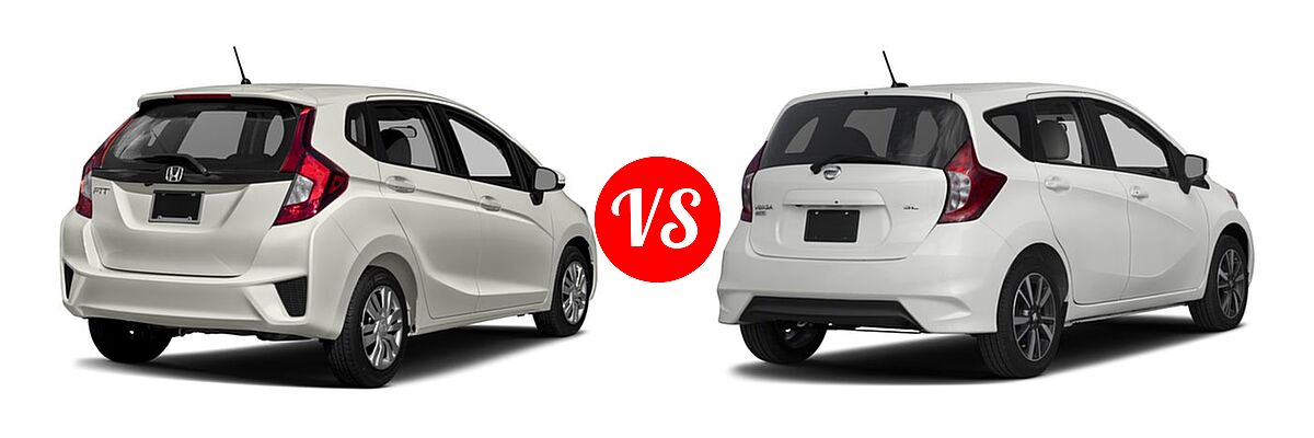 2017 Honda Fit Hatchback LX vs. 2017 Nissan Versa Note Hatchback SL - Rear Right Comparison