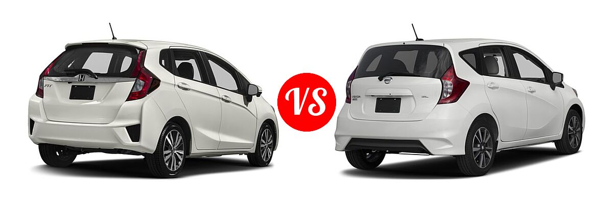 2017 Honda Fit Hatchback EX vs. 2017 Nissan Versa Note Hatchback SL - Rear Right Comparison