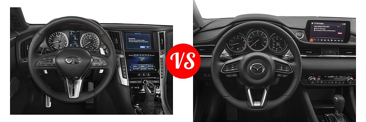 2018 Infiniti Q50 Sedan 3.0t SPORT vs. 2018 Mazda 6 Sedan Sport - Dashboard Comparison
