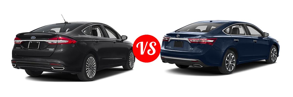 2018 Ford Fusion Sedan Titanium vs. 2018 Toyota Avalon Sedan Touring / XLE / XLE Plus / XLE Premium - Rear Right Comparison