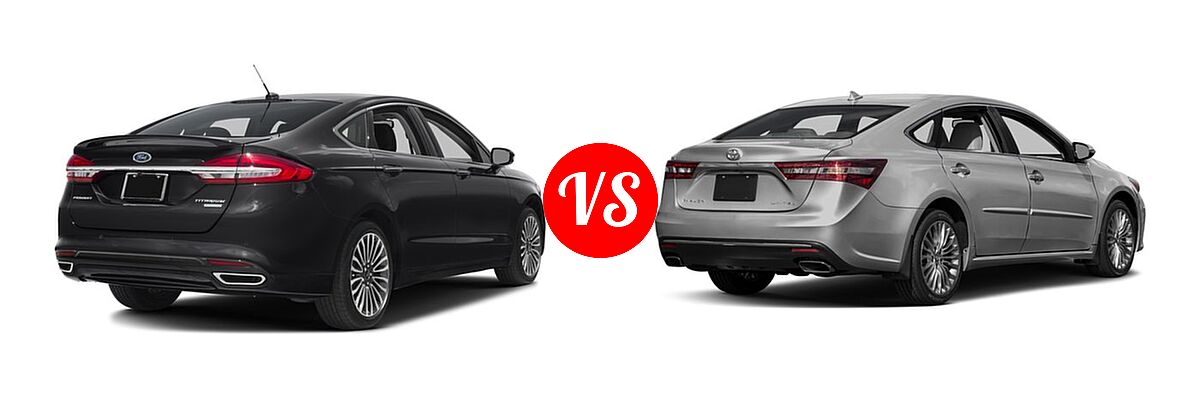 2018 Ford Fusion Sedan Titanium vs. 2018 Toyota Avalon Sedan Limited - Rear Right Comparison
