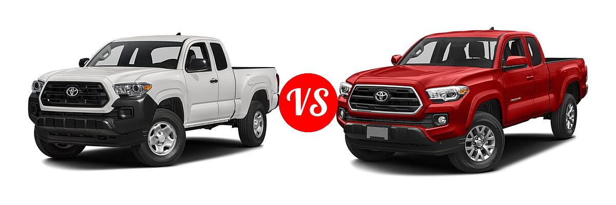 2016 Toyota Tacoma Pickup SR vs. 2016 Toyota Tacoma Pickup SR5 - Front Left Comparison
