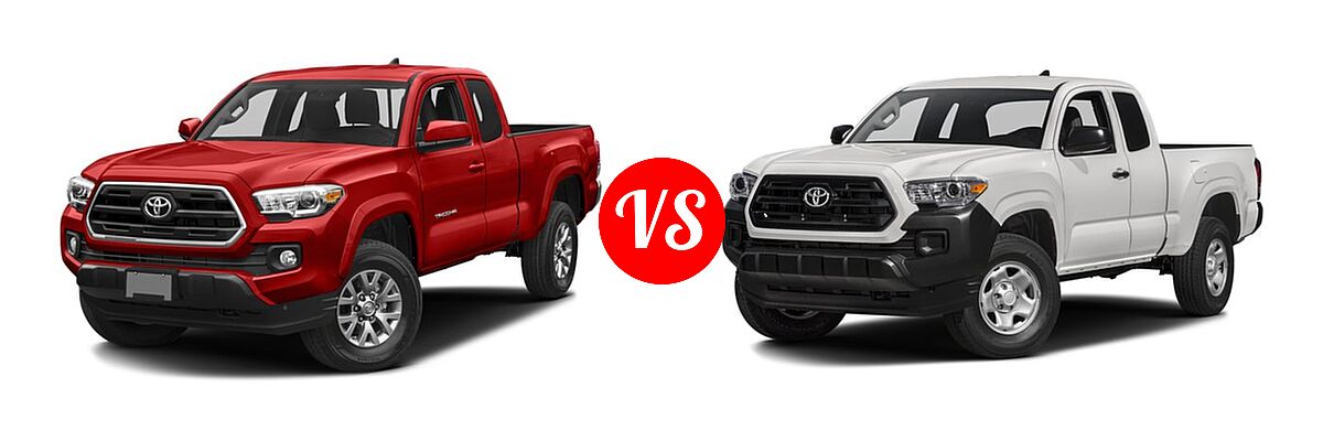 2016 Toyota Tacoma Pickup SR5 vs. 2016 Toyota Tacoma Pickup SR - Front Left Comparison