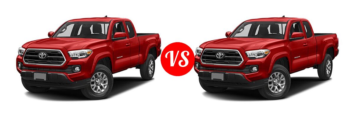 2016 Toyota Tacoma Pickup SR5 vs. 2016 Toyota Tacoma Pickup SR5 - Front Left Comparison