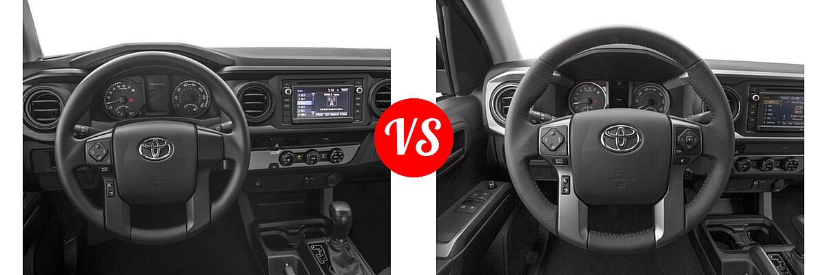2016 Toyota Tacoma Pickup SR vs. 2016 Toyota Tacoma Pickup SR5 - Dashboard Comparison