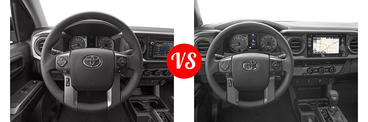 2016 Toyota Tacoma Pickup SR5 vs. 2016 Toyota Tacoma Pickup TRD Sport - Dashboard Comparison