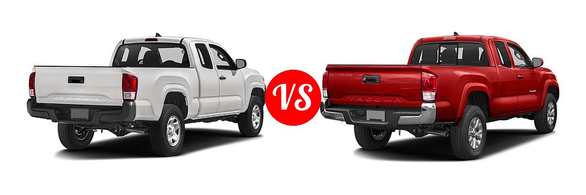 2016 Toyota Tacoma Pickup SR vs. 2016 Toyota Tacoma Pickup SR5 - Rear Right Comparison
