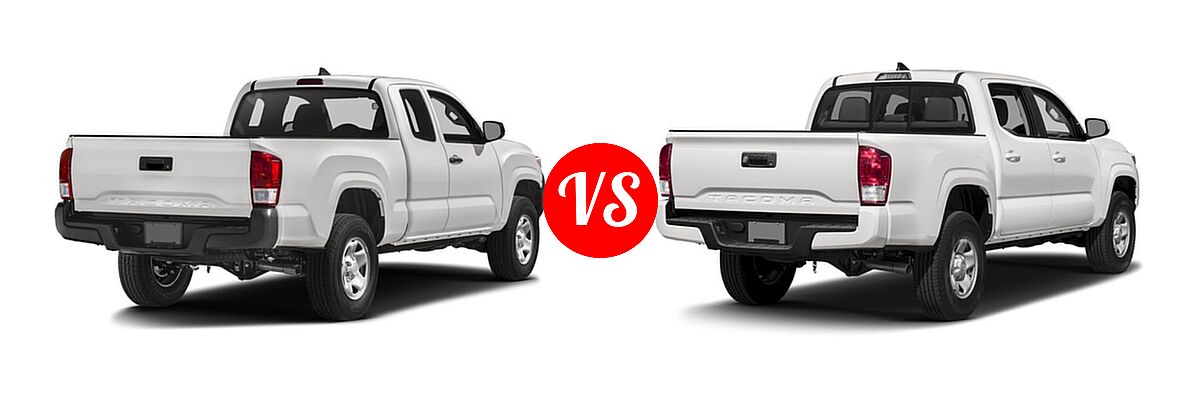2016 Toyota Tacoma Pickup SR vs. 2016 Toyota Tacoma Pickup SR - Rear Right Comparison