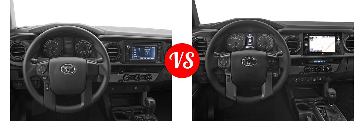 2016 Toyota Tacoma Pickup SR vs. 2016 Toyota Tacoma Pickup TRD Sport - Dashboard Comparison