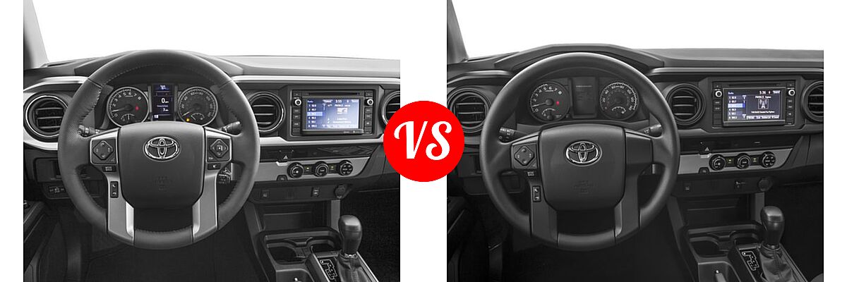 2016 Toyota Tacoma Pickup SR5 vs. 2016 Toyota Tacoma Pickup SR - Dashboard Comparison