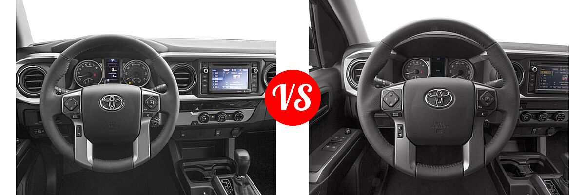 2016 Toyota Tacoma Pickup SR5 vs. 2016 Toyota Tacoma Pickup SR5 - Dashboard Comparison