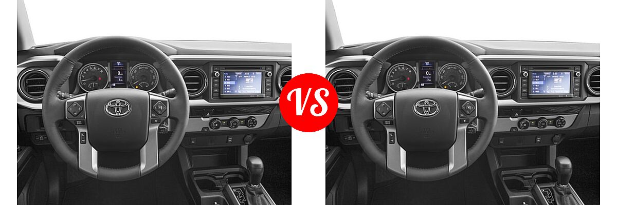 2016 Toyota Tacoma Pickup SR5 vs. 2016 Toyota Tacoma Pickup SR5 - Dashboard Comparison
