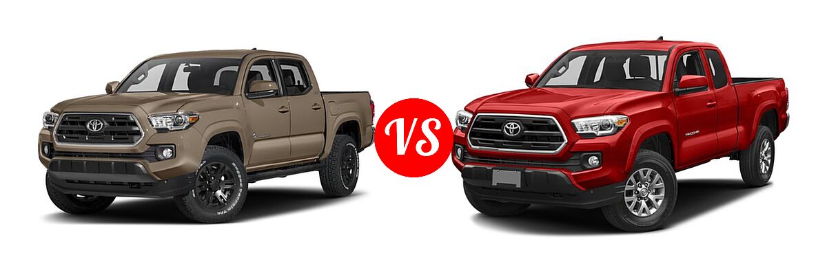 2016 Toyota Tacoma Pickup SR5 vs. 2016 Toyota Tacoma Pickup SR5 - Front Left Comparison