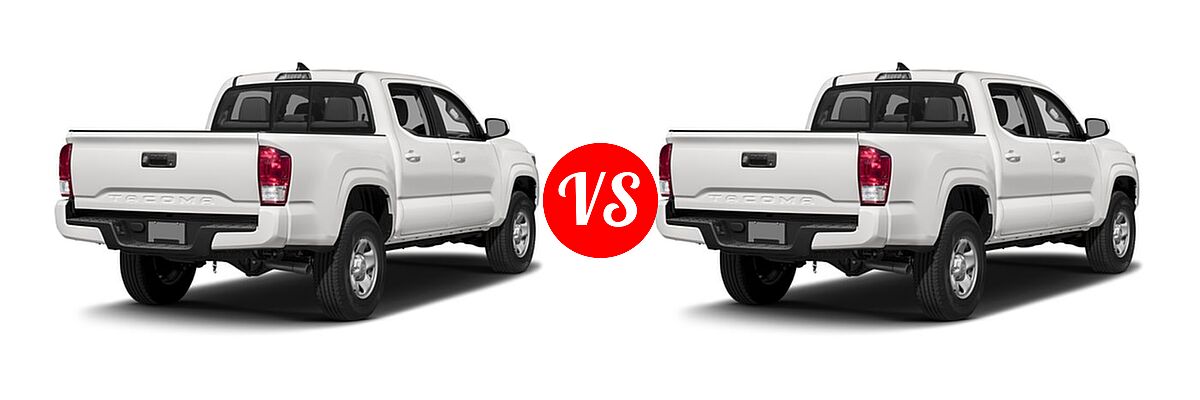 2016 Toyota Tacoma Pickup SR vs. 2016 Toyota Tacoma Pickup SR - Rear Right Comparison