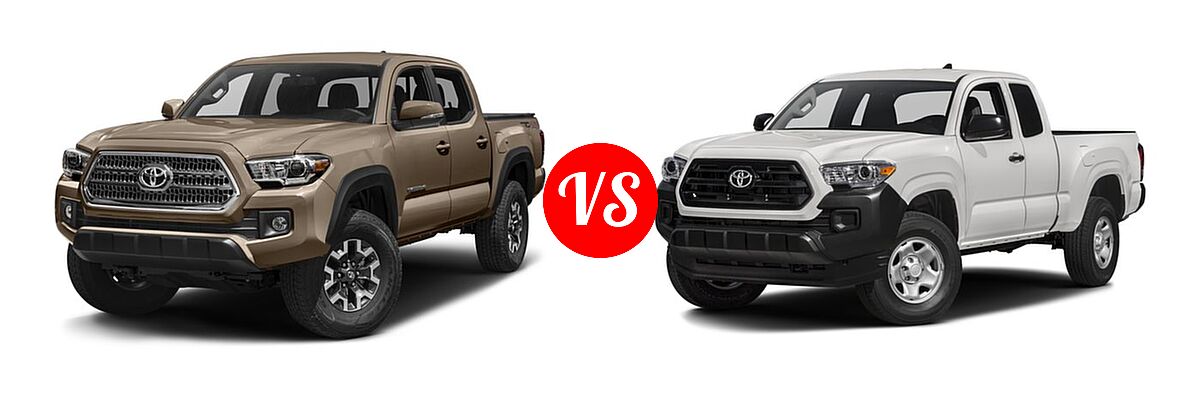 2016 Toyota Tacoma Pickup TRD Off Road vs. 2016 Toyota Tacoma Pickup SR - Front Left Comparison