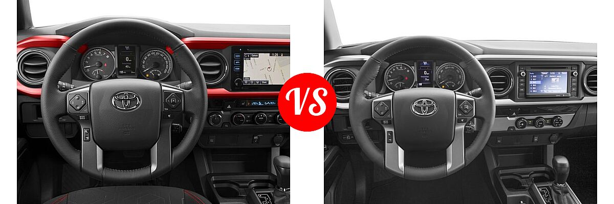 2016 Toyota Tacoma Pickup TRD Off Road vs. 2016 Toyota Tacoma Pickup SR5 - Dashboard Comparison
