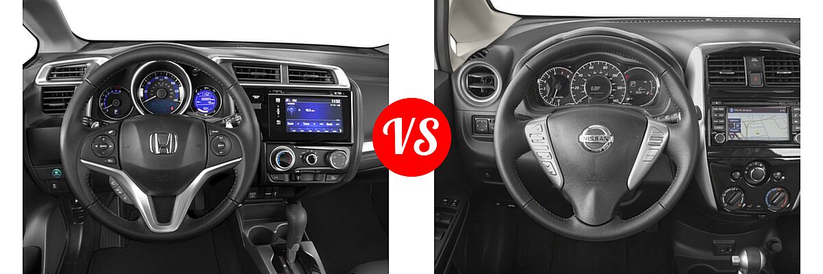 2017 Honda Fit Hatchback EX-L vs. 2017 Nissan Versa Note Hatchback SL - Dashboard Comparison