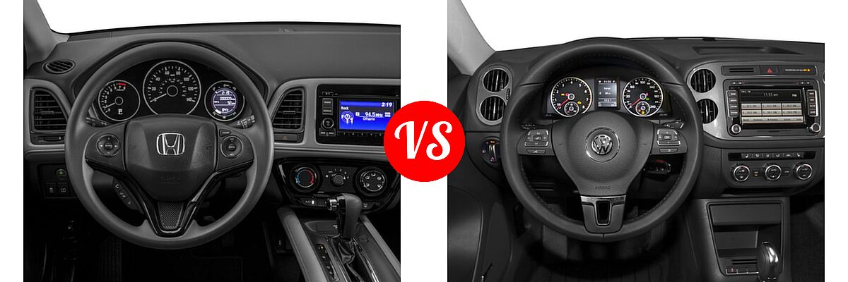 2017 Honda HR-V SUV LX vs. 2017 Volkswagen Tiguan Limited SUV 2.0T 4MOTION / 2.0T FWD - Dashboard Comparison