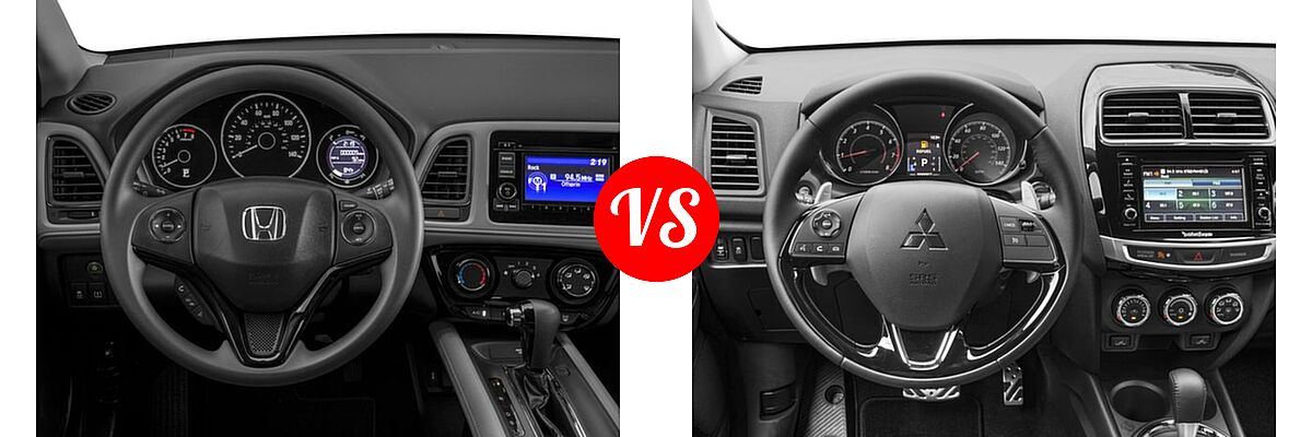 2017 Honda HR-V SUV LX vs. 2017 Mitsubishi Outlander Sport SUV GT 2.4 - Dashboard Comparison